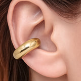 Ear Cuff Chunky 03 Dorado Rodinado / 2.5cm