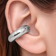 Ear Cuff Chunky 06 Plateado Rodinado / 3cm