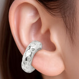 Ear Cuff Chunky 14 / Plateado Rodinado / 2.5 cm