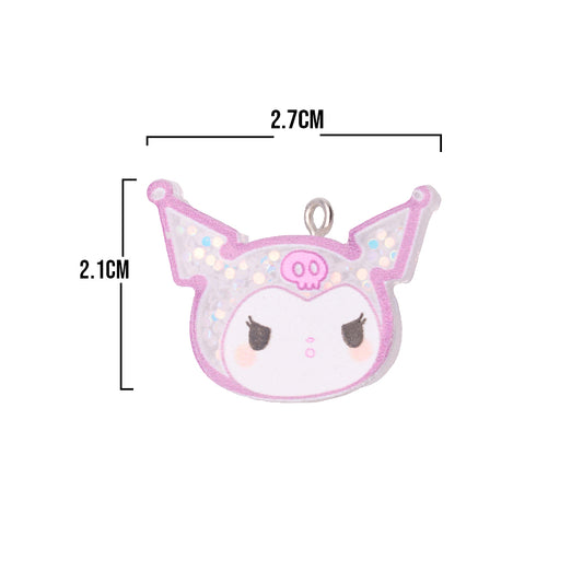 Dije Sanrio Encapsulado Kuromi Acrílico