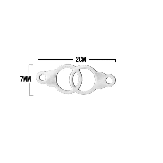 Dije Esposas Plateadas De Acero