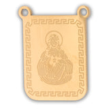 Escapulario Sagrado Corazón Dorado Acero