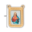 Escapulario Sagrado Corazón Dorado Acero
