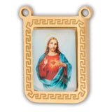 Escapulario Sagrado Corazón Dorado Acero