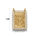 Dije Escapulario San benito Dorado Rodinado