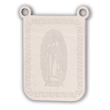 Escapulario Virgen Guadalupe Plateado Acero