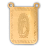 Escapulario Virgen Guadalupe Dorado Acero