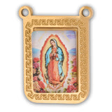 Escapulario Virgen Guadalupe Dorado Acero
