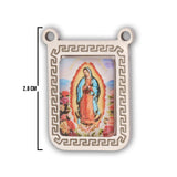 Escapulario Virgen Guadalupe Plateado Acero