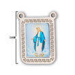 Escapulario Virgen Milagrosa Plateado Acero