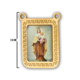 Escapulario Virgen Del Carmen Dorado Acero