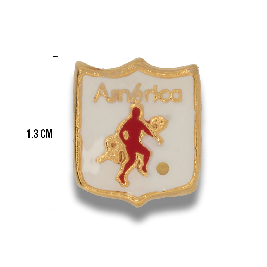 Dije Escudo America De Cali Gold Filled