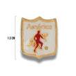 Dije Escudo America De Cali Gold Filled