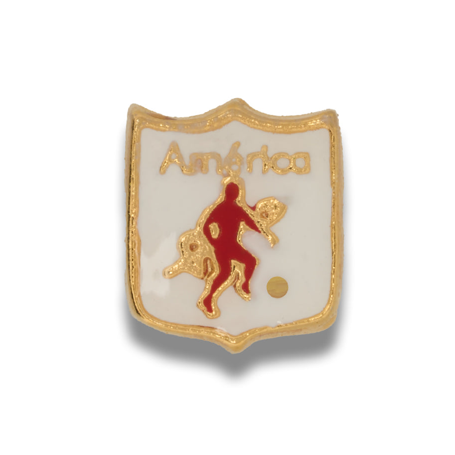 Dije Escudo America De Cali Gold Filled
