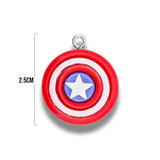 Dije Acrílico Escudo Capitan America