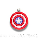 Dije Acrílico Escudo Capitan America