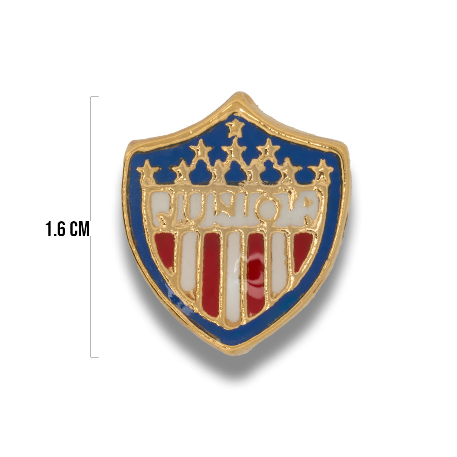 Dije Escudo Junior Barranquilla Gold Filled