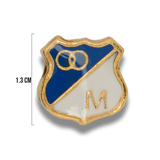 Dije Escudo Millonarios Gold Filled