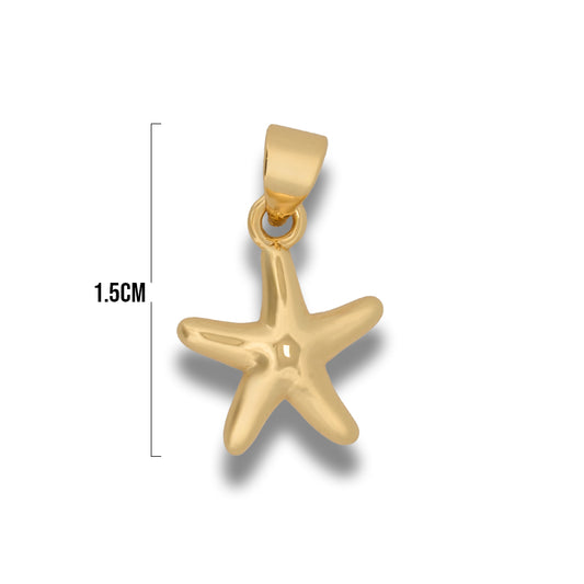 Dije Estrella De Mar Lisa Dorado Rodinado