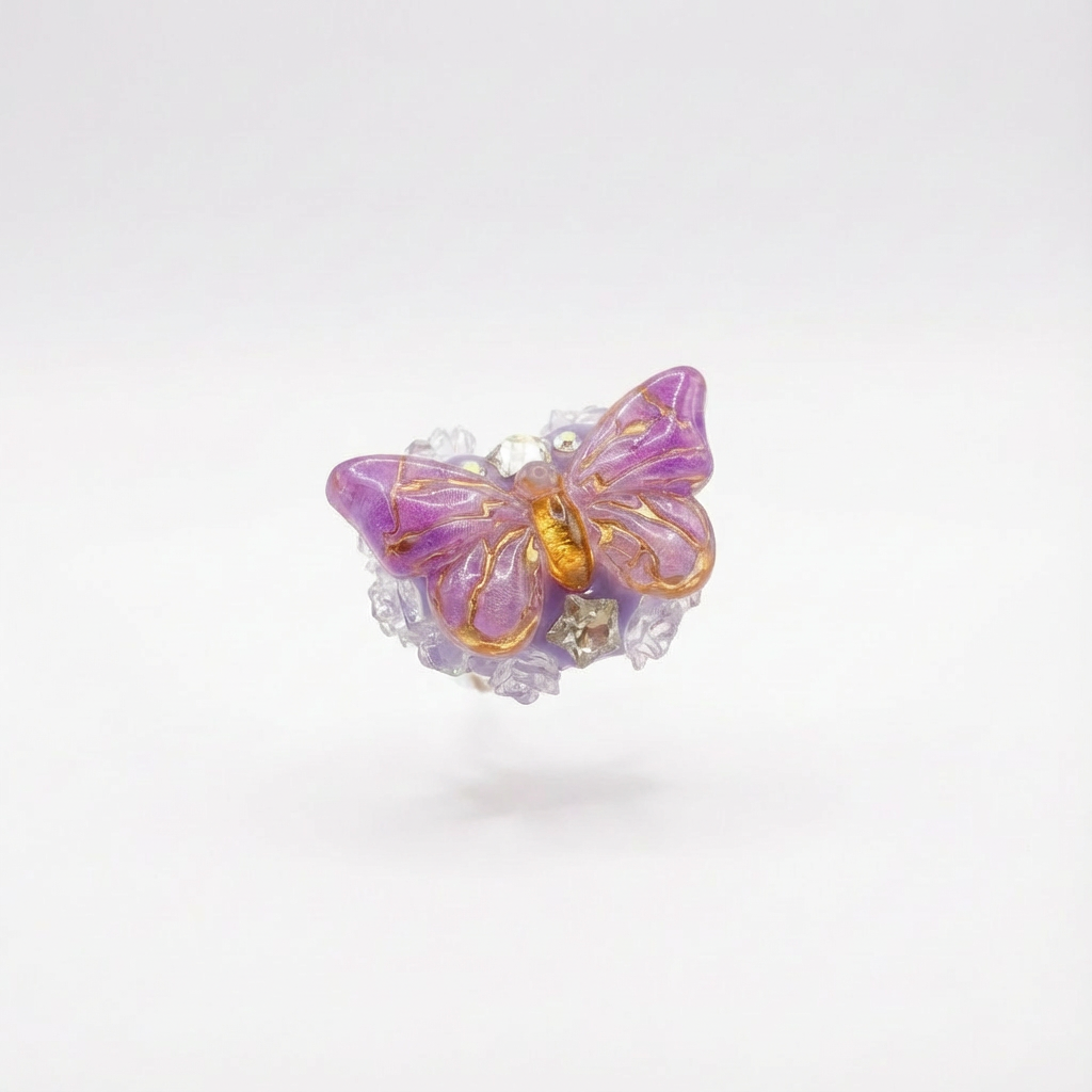 Mariposa Grande Lila Exclusive Grande Pasador