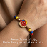 Dije Escudo Selección Colombia Doble Cara Gold Filled