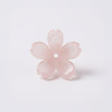 Flor Mediana Nacarada Palo De Rosa Acrílico