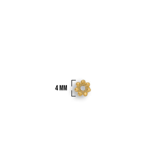 Gramo Separador Flor Mini Gold filled 4mm