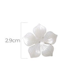 Flor Nacarada Blanca Acrílico