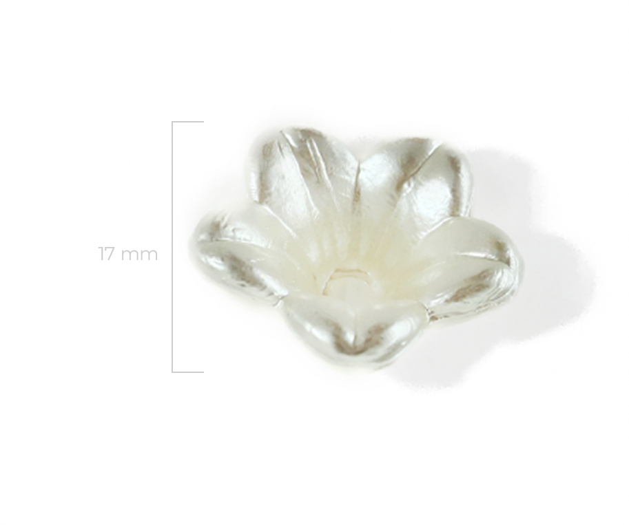 Flor Campana Plástica 13 x 7mm x Unidad