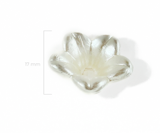 Flor Campana Plástica 13 x 7mm x Unidad