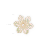 Flor Plástica Perlada AB 20mm x Unidad