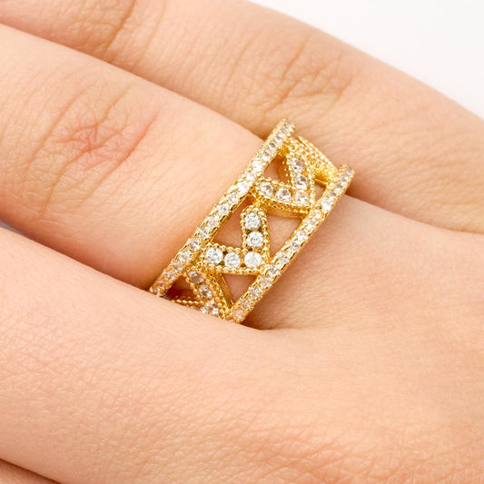 Anillo G #6 Ajustable Rodinado
