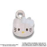 Dije Acrílico Hello Kitty Carita Transparente Moño Azul