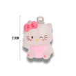 Dije Hello Kitty Kawaii Transparente Acrílico