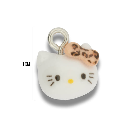 Dije Acrílico Hello Kitty Moño Animal Print