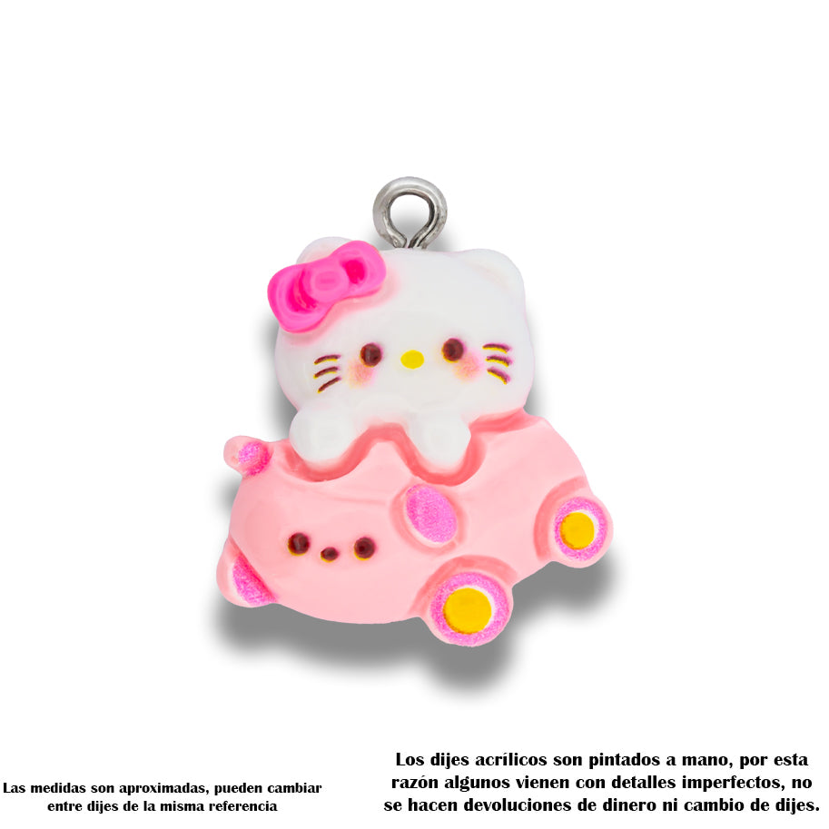 Dije Móvil Hello Kitty 2 Acrílico