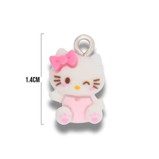 Dije Acrílico Hello Kitty Overol