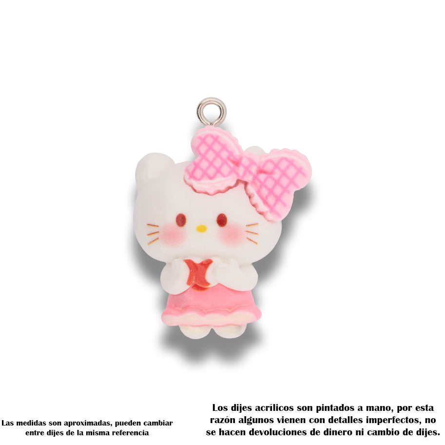 Dije Acrílico Hello Kitty Picnic