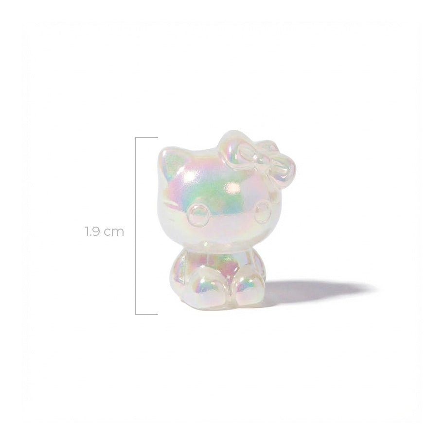 Hello Kitty Pasador Acrílico Blanco Destellos