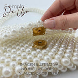 Herraje Broche Imantado Dorado Para Bolsos/Carteras 18mm