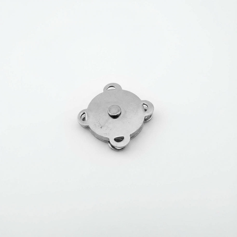 Herraje Broche Imantado Plateado Para Bolsos/Carteras 18mm