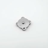 Herraje Broche Imantado Plateado Para Bolsos/Carteras 18mm