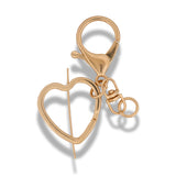 Herraje Corazón Dorado Para Llavero