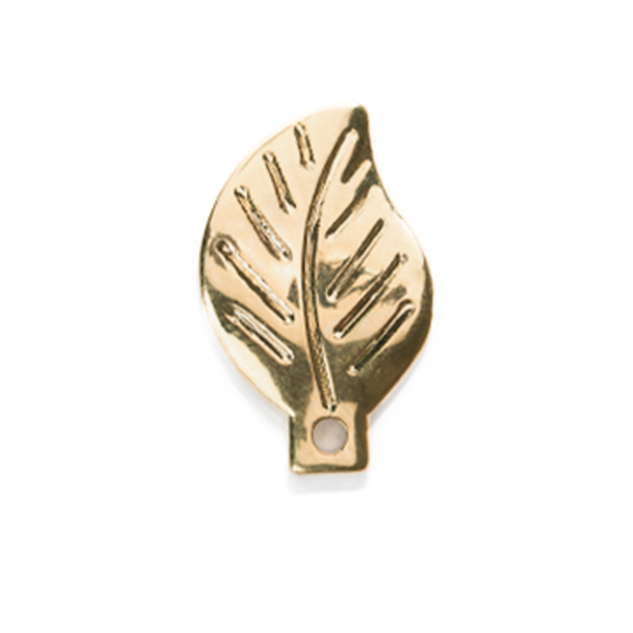 Hoja Plastica Con Baño Dorado x Gramo