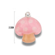 Dije Acrílico Honguito Rosa