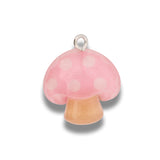 Dije Acrílico Honguito Rosa