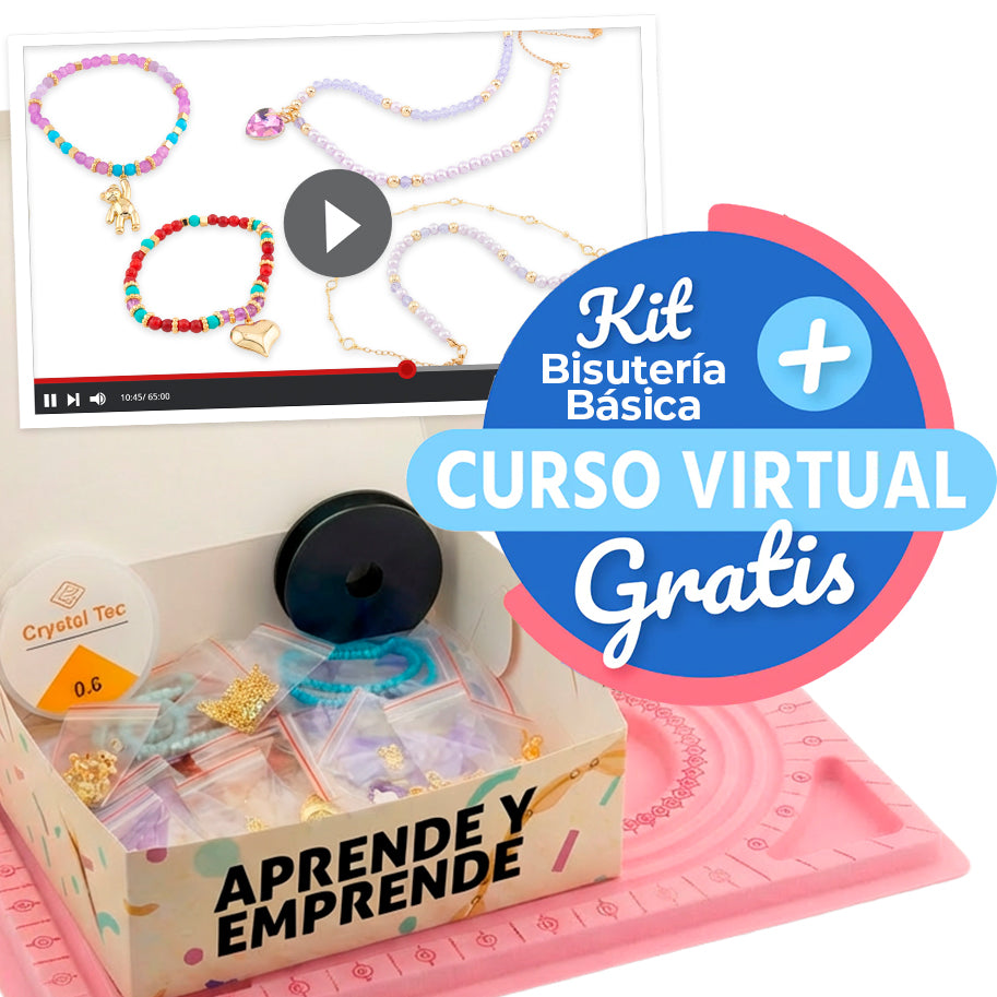 Kit Bisutería Básica + Curso Virtual Gratis