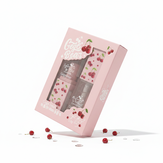 Kit Labial En Barra Y Liquido Gege Bear Cerezas