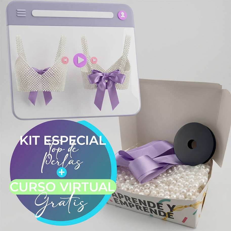 Kit de Top De Perlas + Curso Virtual Gratis