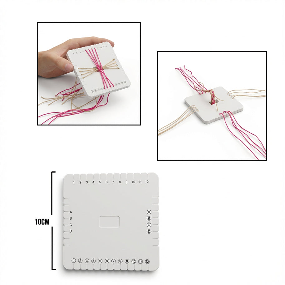 Disco Kumihimo Cuadrado 10cm